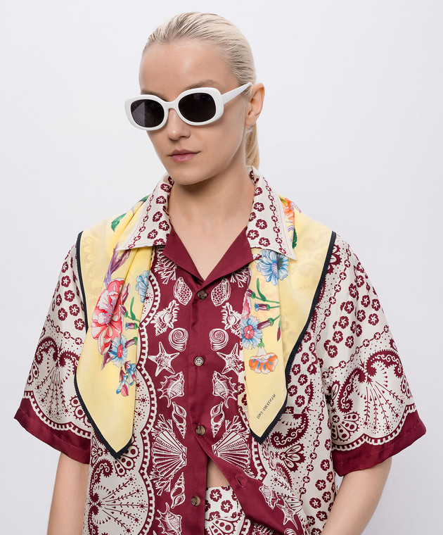 MANTERO 1902 Жовта хустка Lanai Bay із шовку 0912F0023G57620 зображення 2