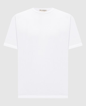 JW Anderson Біла футболка з вишивкою монограми JT0331PG1937