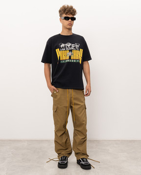 Rhude Черная футболка Paris Trofeo RHPF26TT10012