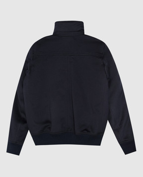 Brunello Cucinelli Детская синяя куртка из шерсти с мехом BV467O321C