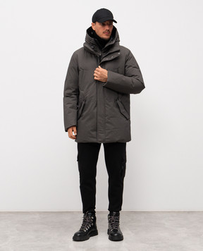 Mackage Серая пуховая куртка Edward с эмблемой EDWARDNFR