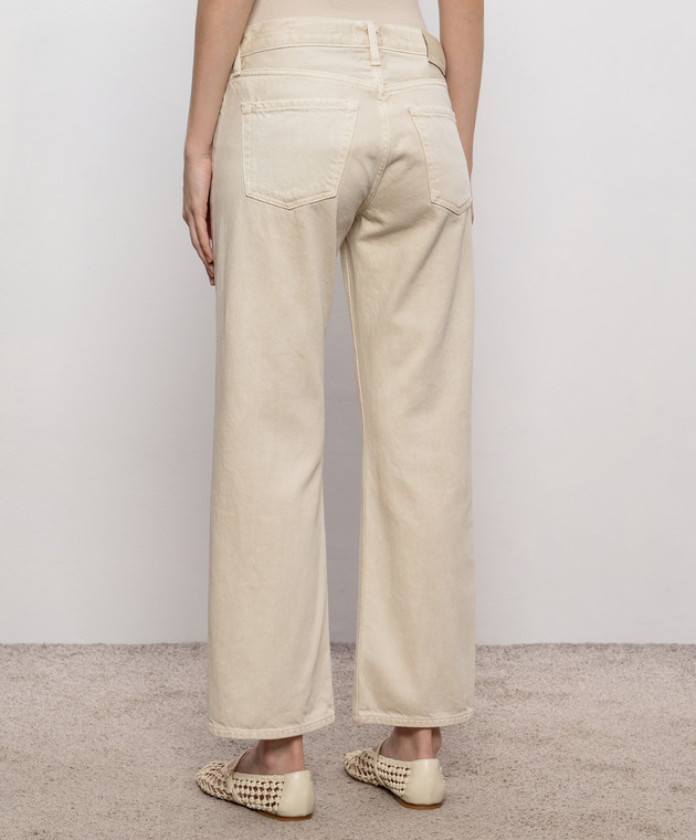 CITIZENS OF HUMANITY Бежевые джинсы Faye с патчем логотипа 22811248 изображение 4