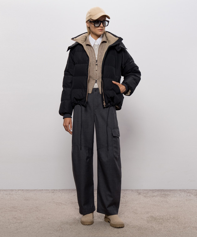Brunello Cucinelli Коричневый кардиган с кашемиром M1E224716 изображение 2