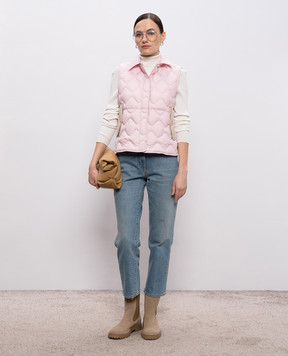 Woolrich Рожевий пуховий жилет Heritage CFWWOU1138FRUT2635