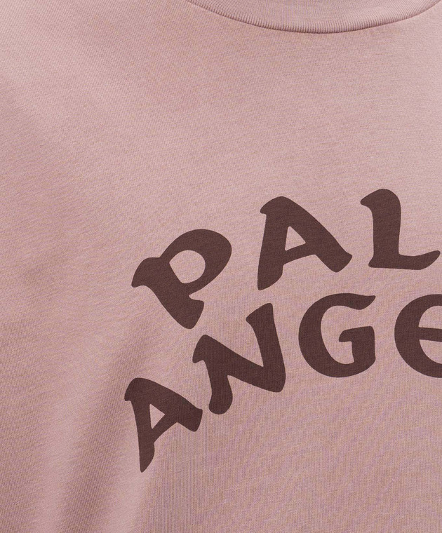 Palm Angels Рожевий лонгслів з принтом Devil Herald PAMAB001JR001m зображення 5