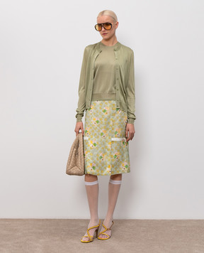 Fendi Кардиган цвета хаки с вышивкой логотипа FZE574AW4V