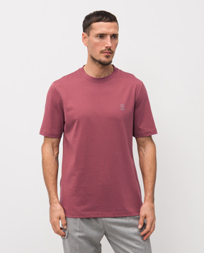 Brunello Cucinelli Бордова футболка M0B138440