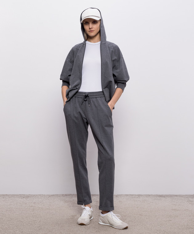 Brunello Cucinelli Белый топ с цепочкой мониль MPTC8BJ310 изображение 2