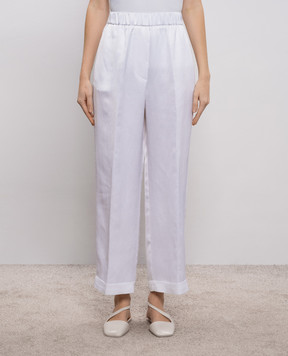 Peserico Білі штани з відворотами A04576J001953