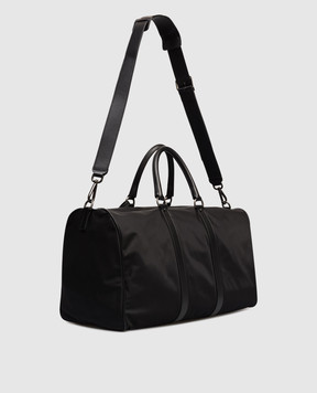 Kiton Чорна дорожня сумка з фактурним логотипом UBA0085N01270