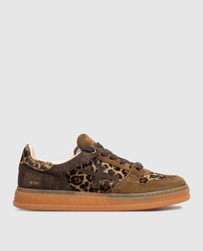 Premiata Коричневые кожаные кроссовки Quinn QUINND8643