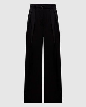 Max Mara Sportmax Черные брюки BAUTTA из шерсти SPXBAUTTA