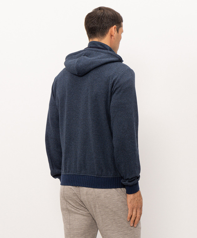 Doriani Cashmere Синя спортивна куртка 872CAPSTLUJ362 зображення 4