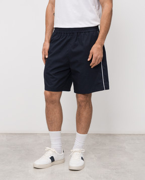 Iceberg Сині шорти з вишивкою напису D0600187