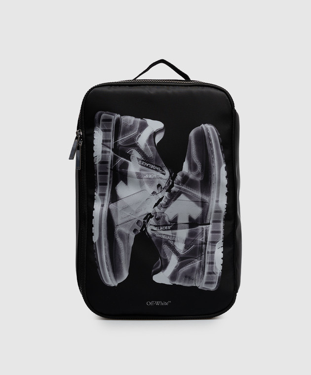 Off-White Чорна сумка Heritage Shoe Box Bag X-ray OWMNQ24F26FB01