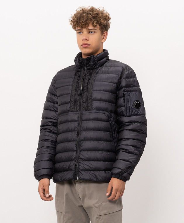 C.P. Company Синяя пуховая куртка с патчем логотипа MOW022A110416A изображение 3