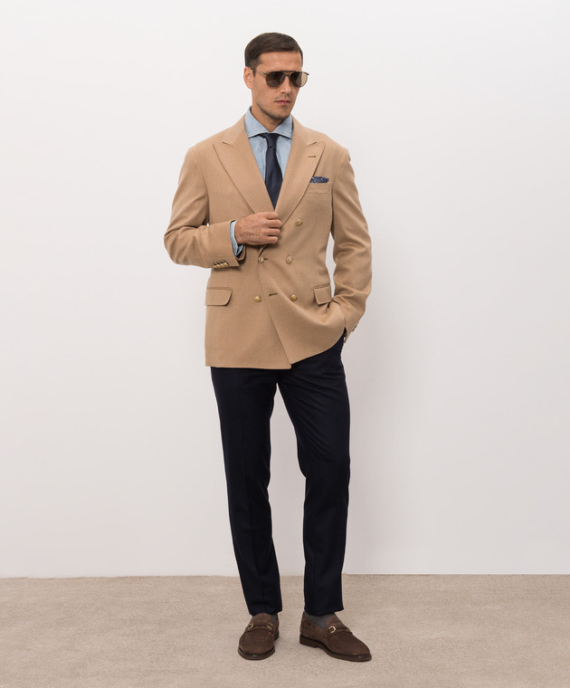 Brunello Cucinelli Голубая джинсовая рубашка MH1924008 изображение 2