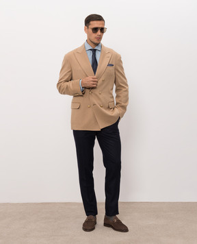 Brunello Cucinelli Блакитна джинсова сорочка MH1924008