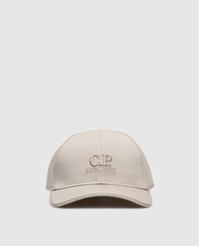 C.P. Company Сіра кепка з вишивкою логотипа MAC048A006288A