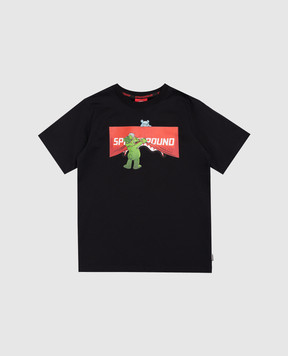 Sprayground Дитяча чорна футболка Show the Shark SPY1420BLK