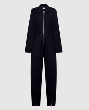 Victoria Beckham Синій комбінезон з вовною 1126WJS007070A