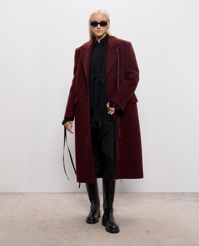 Ann Demeulemeester Черная блуза Sini с шелком B0014338FA026