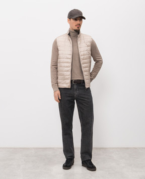 Herno Бежевий двосторонній пуховий жилет PI001320U12020Z