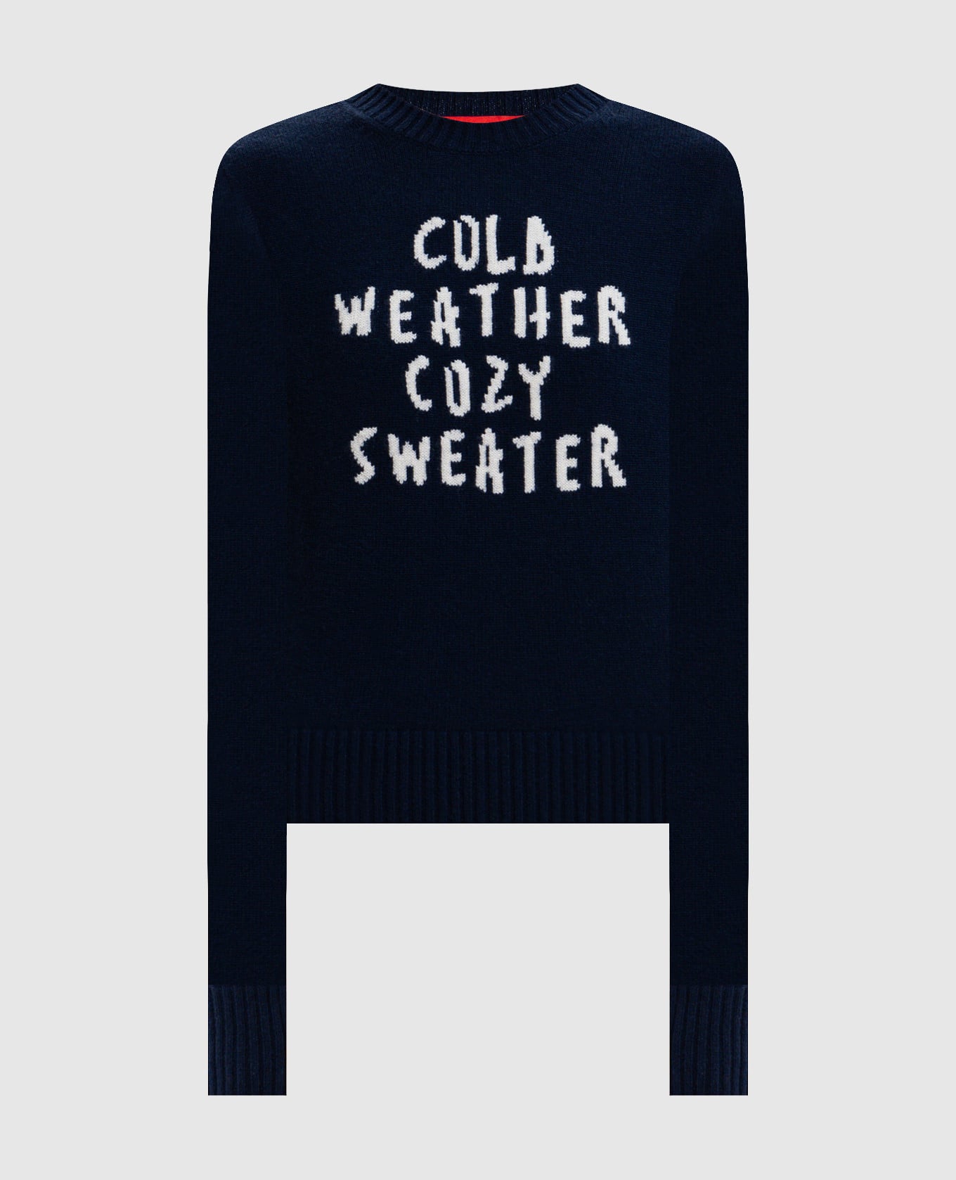 Синий свитер FONTANA из шерсти и кашемира