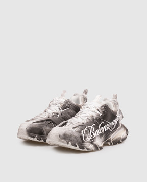 Balenciaga Сірі кросівки Track Stencil з ефектом градієнта 542436WTKIS