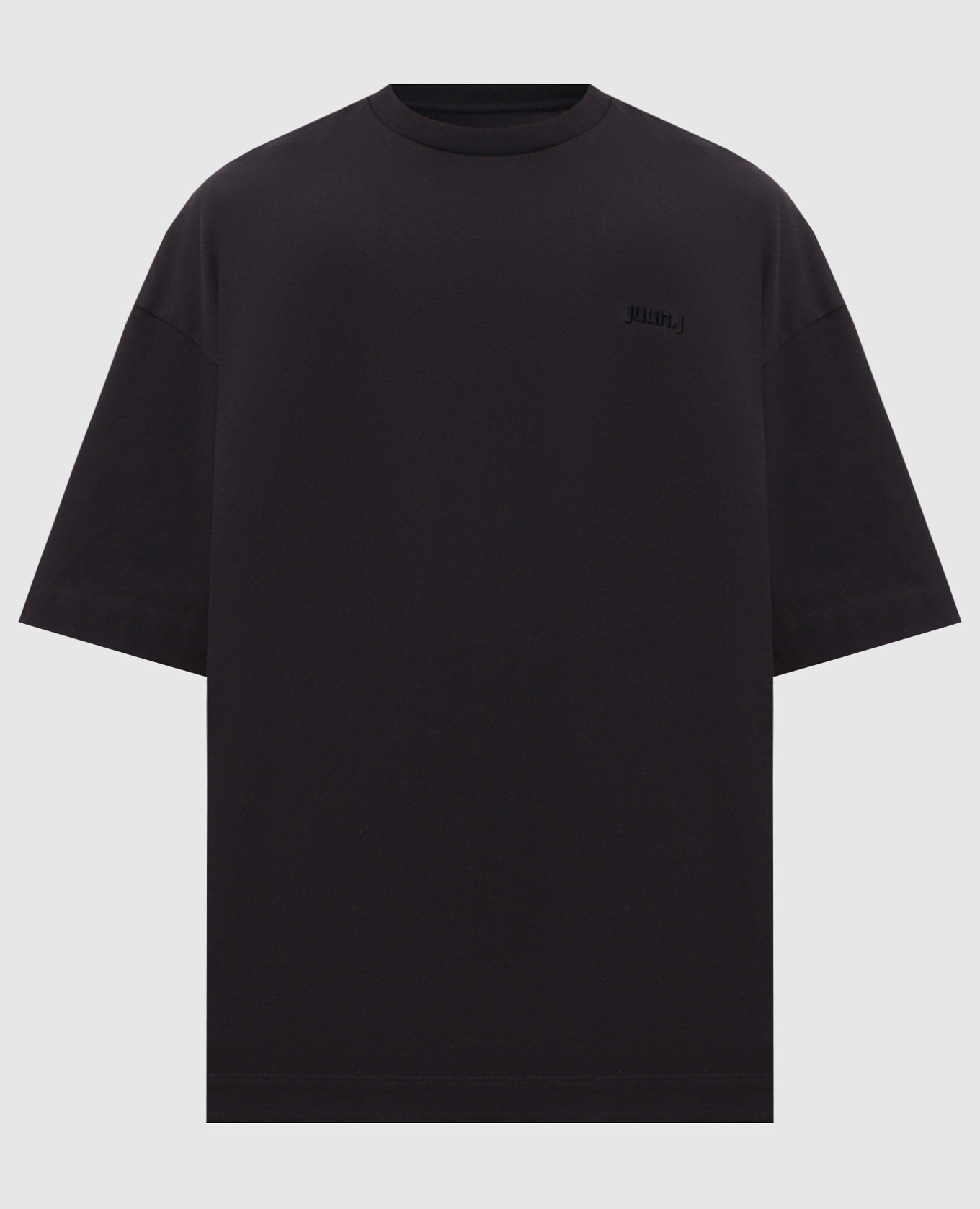 

Черная футболка с вышивкой логотипа, Черный, Футболки