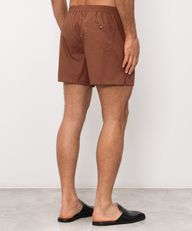 Dolce&Gabbana Коричневі труси-боксери вільного крою M3A12TON0ED зображення 3