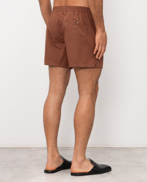 Dolce&Gabbana Коричневі труси-боксери вільного крою M3A12TON0ED