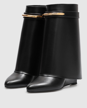 Givenchy Чорні шкіряні чоботи Shark Pinch BE605LE1J7