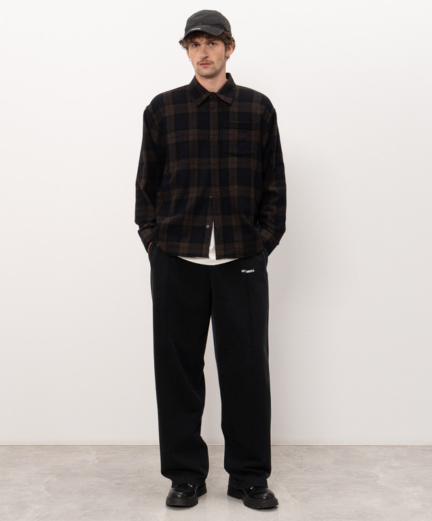 Vetements Рубашка с шерстью в клеточку MH27SH063BC изображение 2