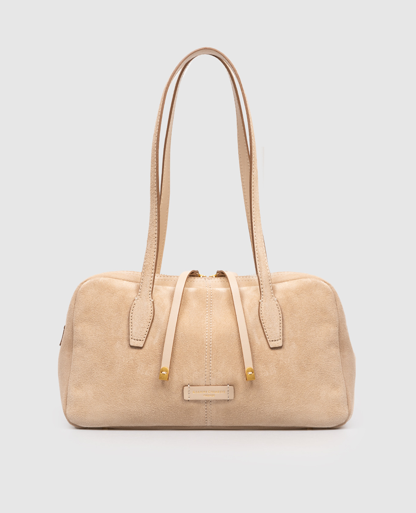 Бежевая замшевая сумка Aryna