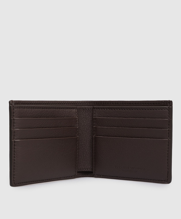 Brunello Cucinelli Коричневый кожаный портмоне MWZNBU006 изображение 3