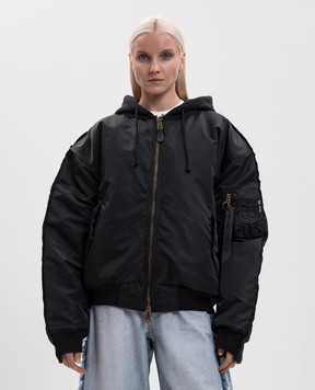 Vetements Чорна куртка MH27JA018Bw