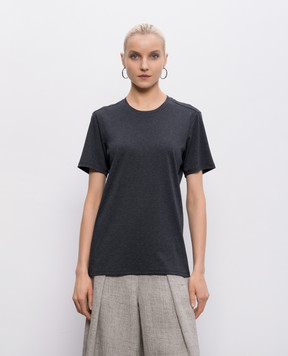 Intoca Сіра футболка з бавовни DIOSBASICPOUD442