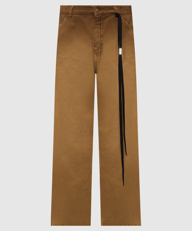 Ann Demeulemeester Коричневые джинсы Sunfa B0014249FA746