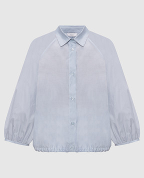 Peserico Блакитна блуза з шовком S0645708372