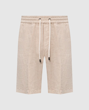 Peserico Бежеві шорти з льону R54235T00D02494