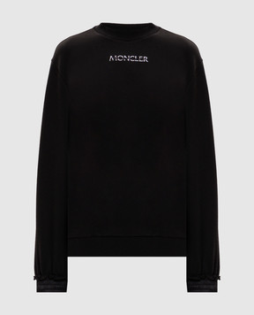 Moncler Чорний світшот з логотипом L20938G0001489AZY