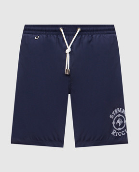 Stefano Ricci Сині шорти для плавання M6B6200040DFC001