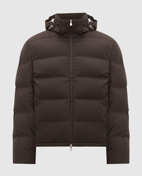 Brunello Cucinelli Коричневий пуховик MV4061836