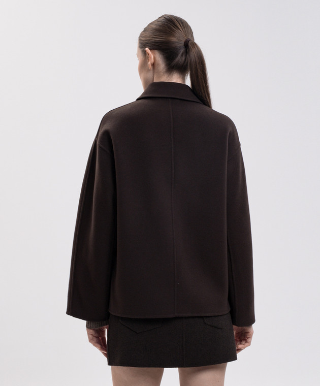 Max Mara Коричнева куртка CLOE з вовни SMMCLOE зображення 4