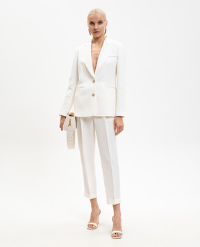 Peserico Білі штани з льоном A0408706668