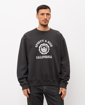 Sporty & Rich Серый утепленный свитшот California ST07164508BA02