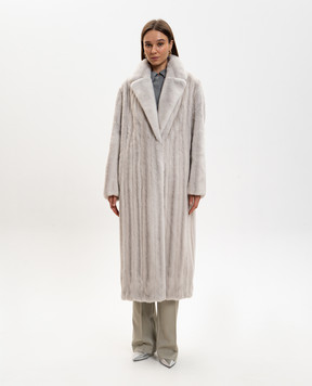 Rindi Бежевая шуба из меха норки 097VFL25