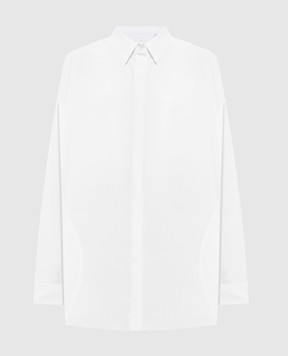 Off-White Белая рубашка с вышивкой логотипа 2FB00371T