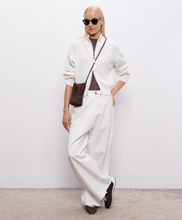 Brunello Cucinelli Білий кардиган M19194706P зображення 2